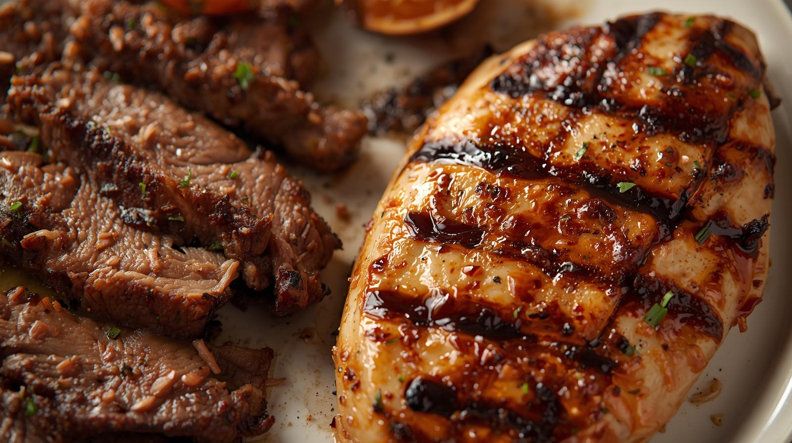 Photograph of Ceruti's Express weekly Smokehouse special featuring a grilled smoked chicken breast