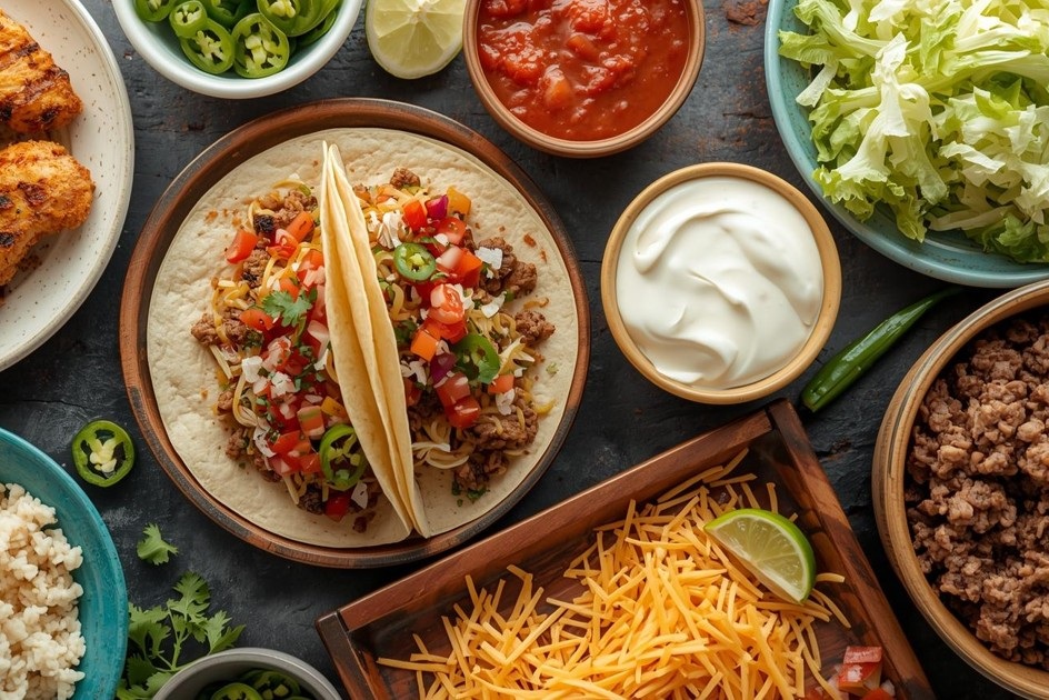 Photograph of Ceruti's Express weekly Mexican food specials featuring tacos